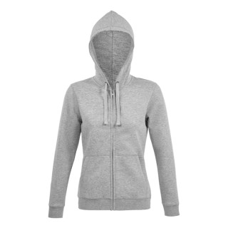 Sudadera deportiva mujer con capucha y cremallera personalizada